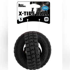 Pet Qwerks Jingle X-Tire Ball NWT size small